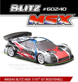 BLITZ MSX - 1/10th GT Car 190mm Bodyshell